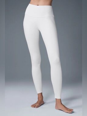 ALO Yoga White High-Waist Airbrush Legging